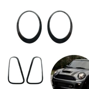 Caches cerclages de phares et feux arrière MINI R50, R52, R53 Noir brillant