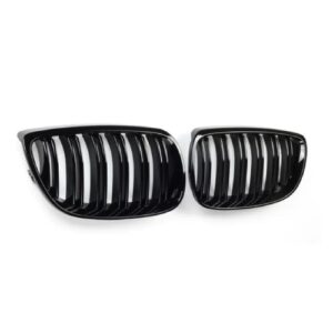Grilles de calandre Noires brillantes BMW Série 3 E92 E93 Coupé Cabrio 2006-2009