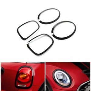 Kit cerclages de phares et feux arrière MINI Cooper F55 F56 F57 Noir Brillant