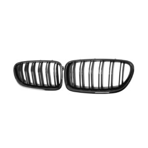 Grilles de calandre Noires brillantes doubles lames BMW Série 5 F10-F11 (2010-2017)