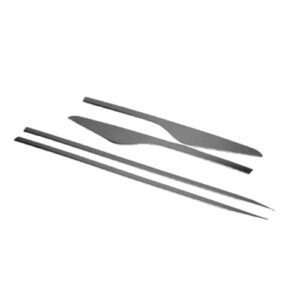 Baguettes de Portes Latérales Chrome/Inox foncé pour Renault Clio IV (2012-2019)